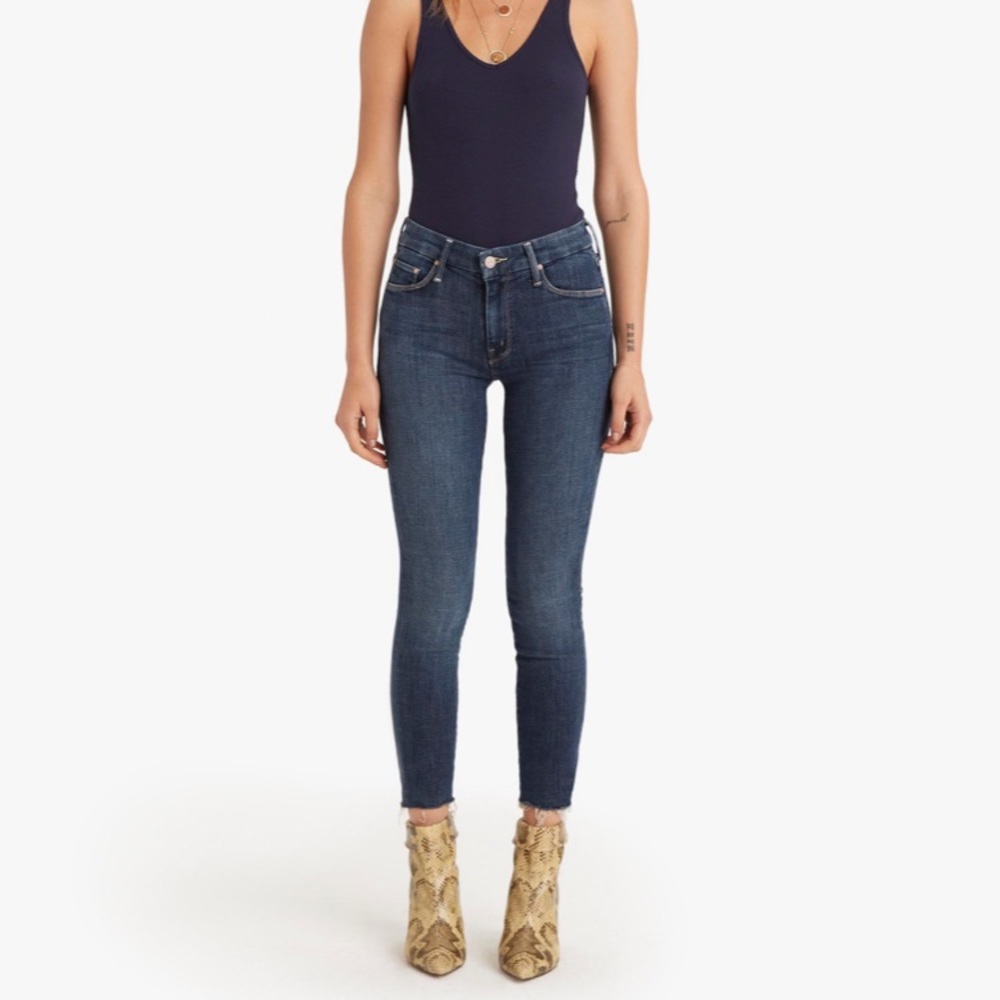 Mother The Looker Ankle Fray Jeans